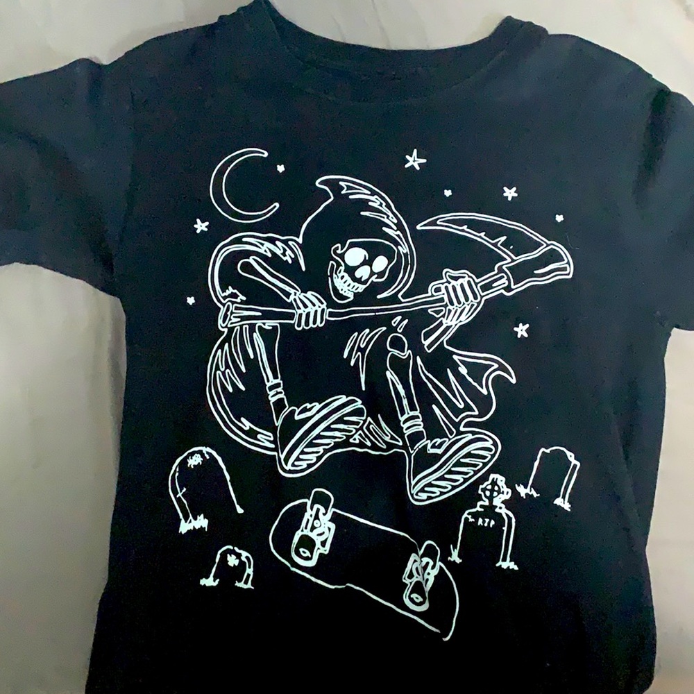Sk8tr reaper black t shirt